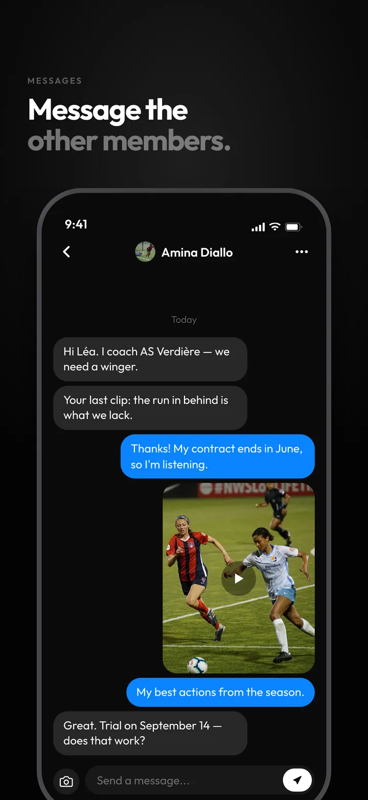 Kelenz, messaging screen